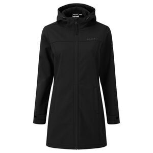 TOG24 Womens/Ladies Keld Long Length Soft Shell Jacket / Black
